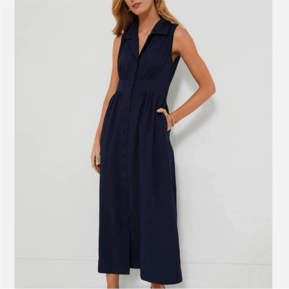 Pomander Place Elegant Navy Dress